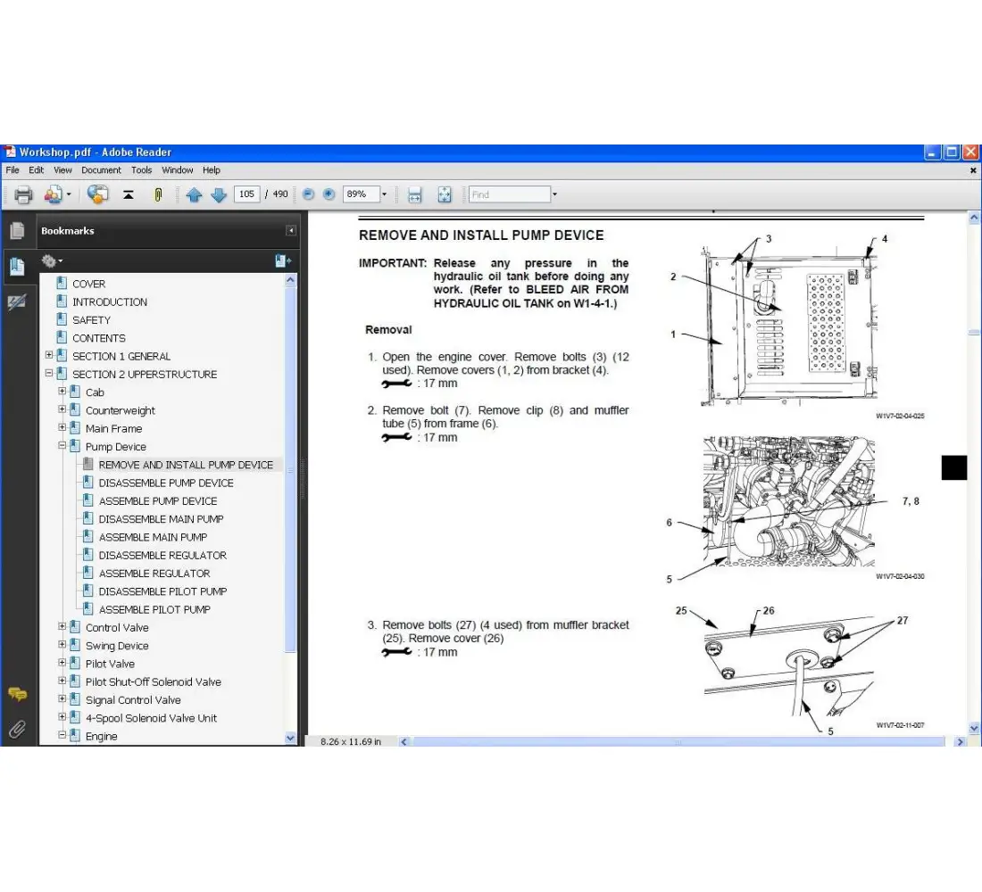 Hitachi excavator ZX330-3 - ZX350LCN-3 service manual